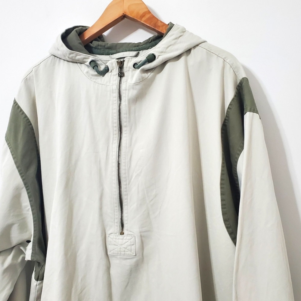 Vintage Nike Half Zip Cotton Pullover Hooded Jacket Mens XXL - Picture 3 of 12